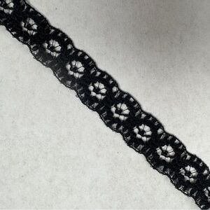 10 yards Black Lace Trim 3/8” wide larger quantities available #5